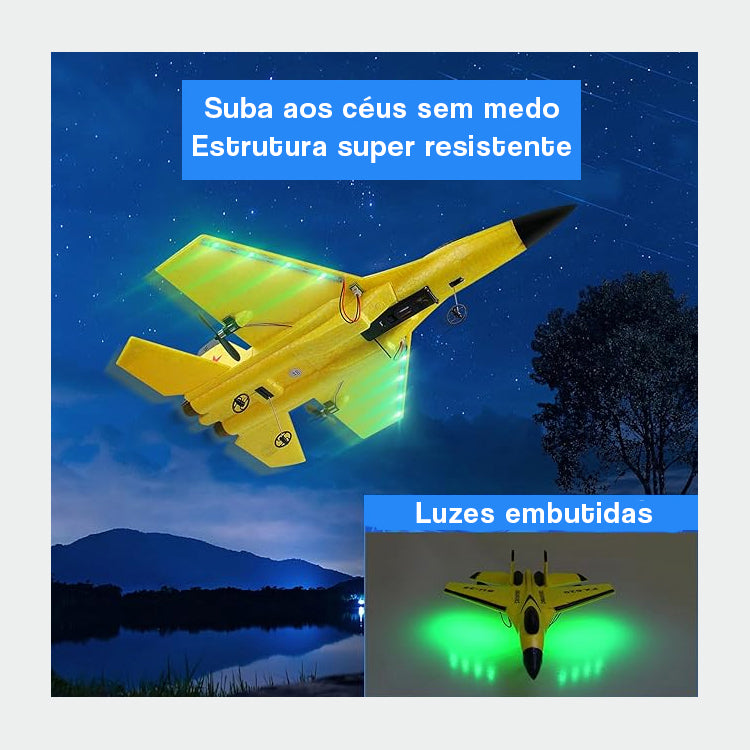 Avião de Controle Remoto Resistente a Choques - F18