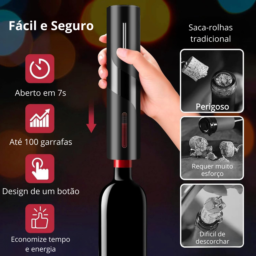 Abridor de vinho elétrico - ElecVino™