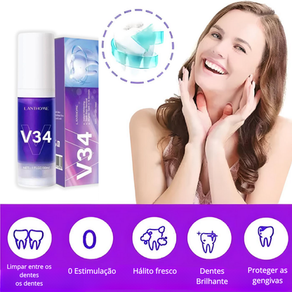 Branqueador de dentes roxo v34 + um grátis - PurpleSmile™