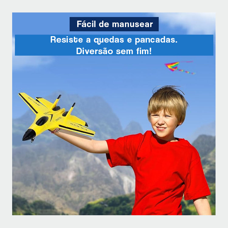 Avião de Controle Remoto Resistente a Choques - F18
